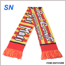 2015new Custom Jacquard Print Football Scarf Fan Scarf Fan Scarf